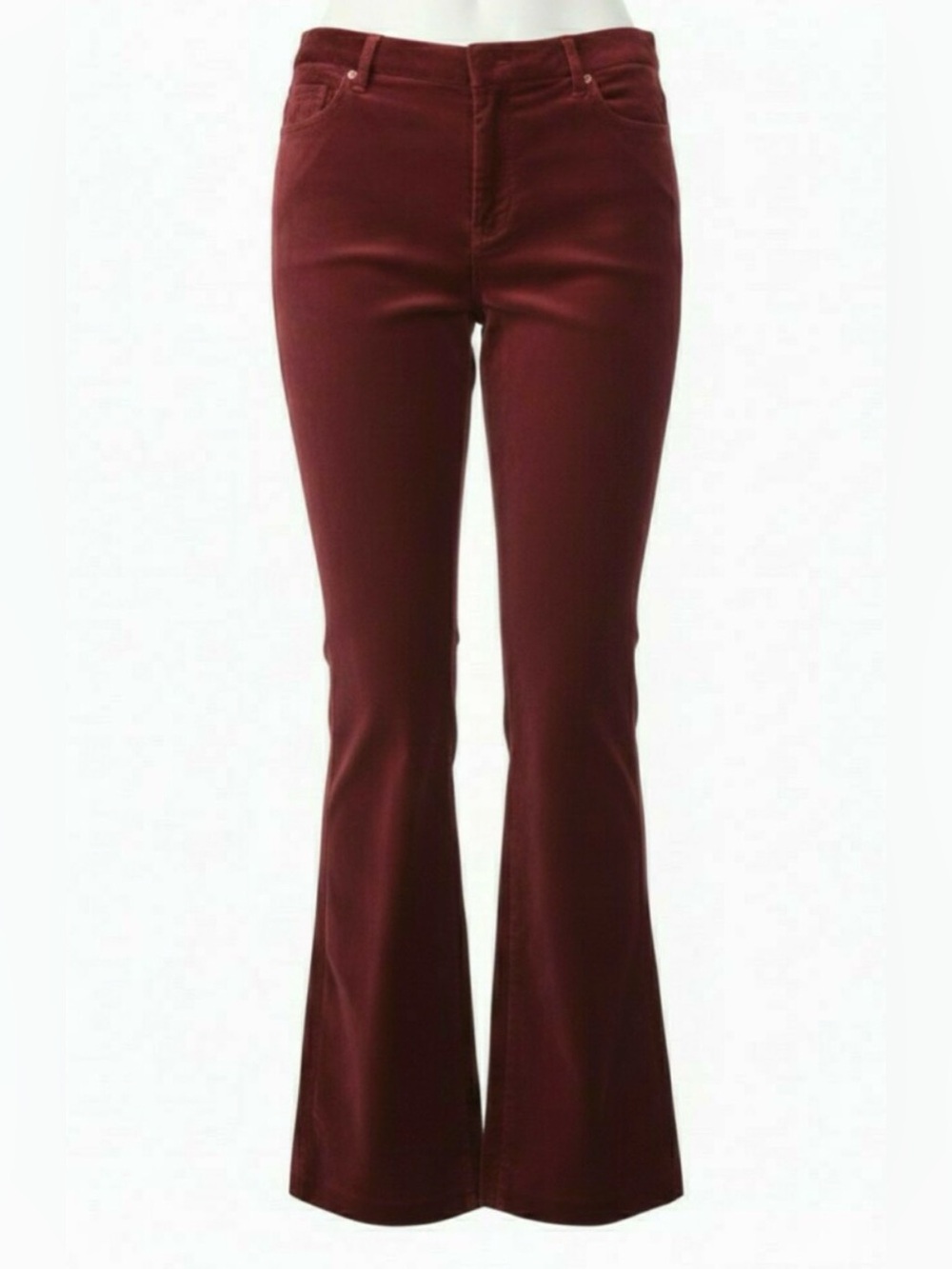 NWT Banana Republic Velvet Bootcut Pants Size 6 Burnt Red